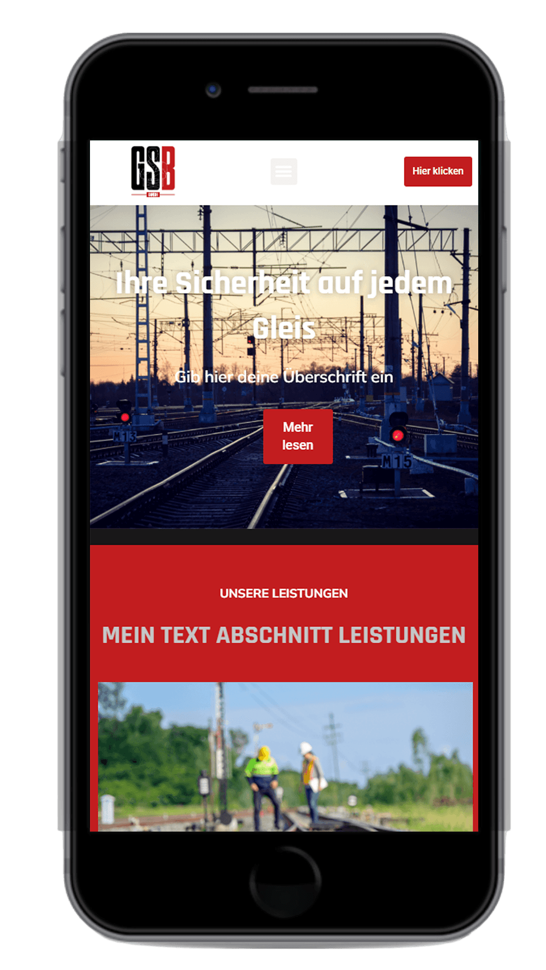 Responsive Webdesign für Bauunternehmen & Bahnsicherheit – mobil optimiert | Davinci’s Web