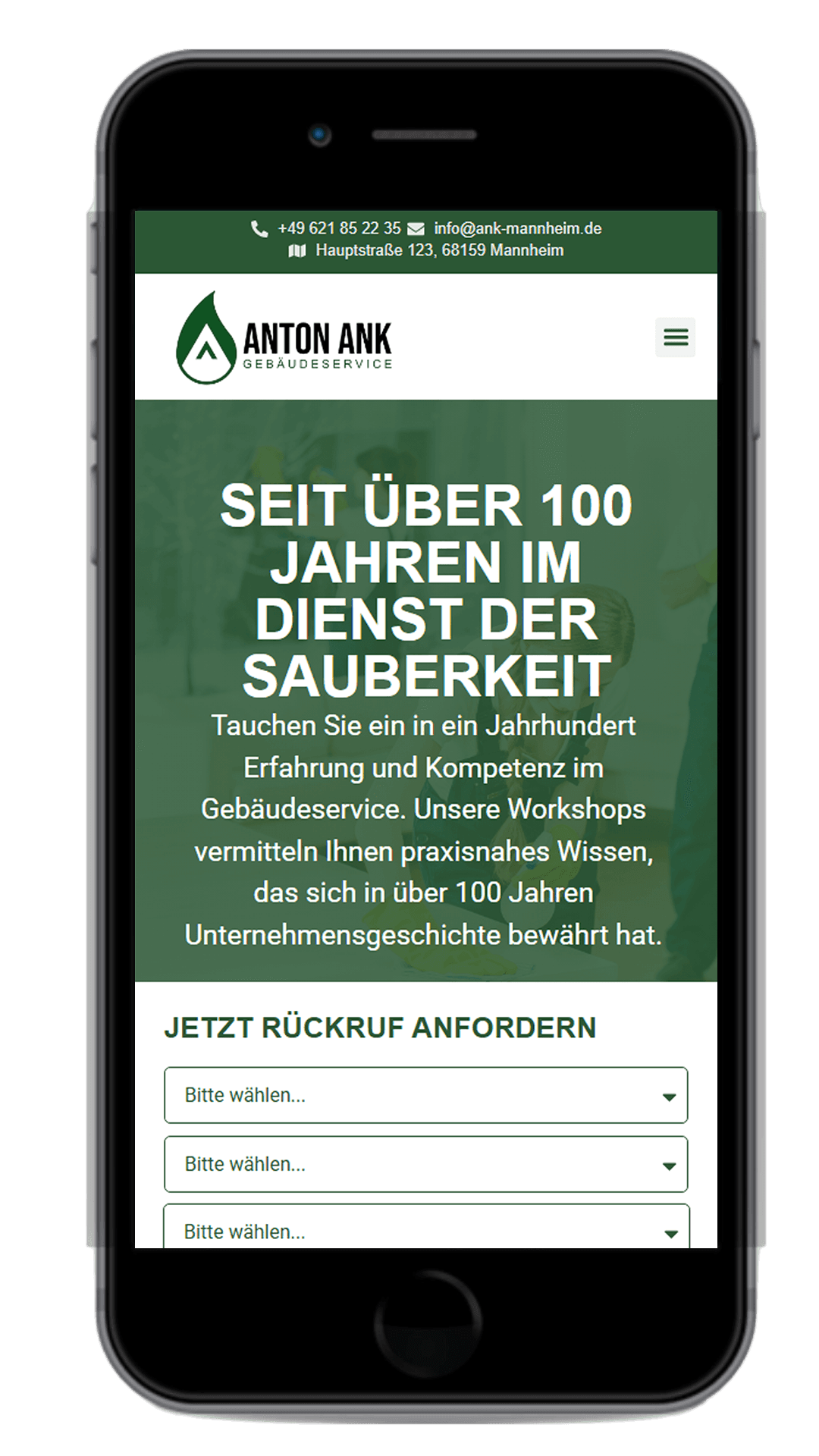 Webdesign für Gebäudereinigung – lokale SEO & mobile Optimierung | Davinci’s Web