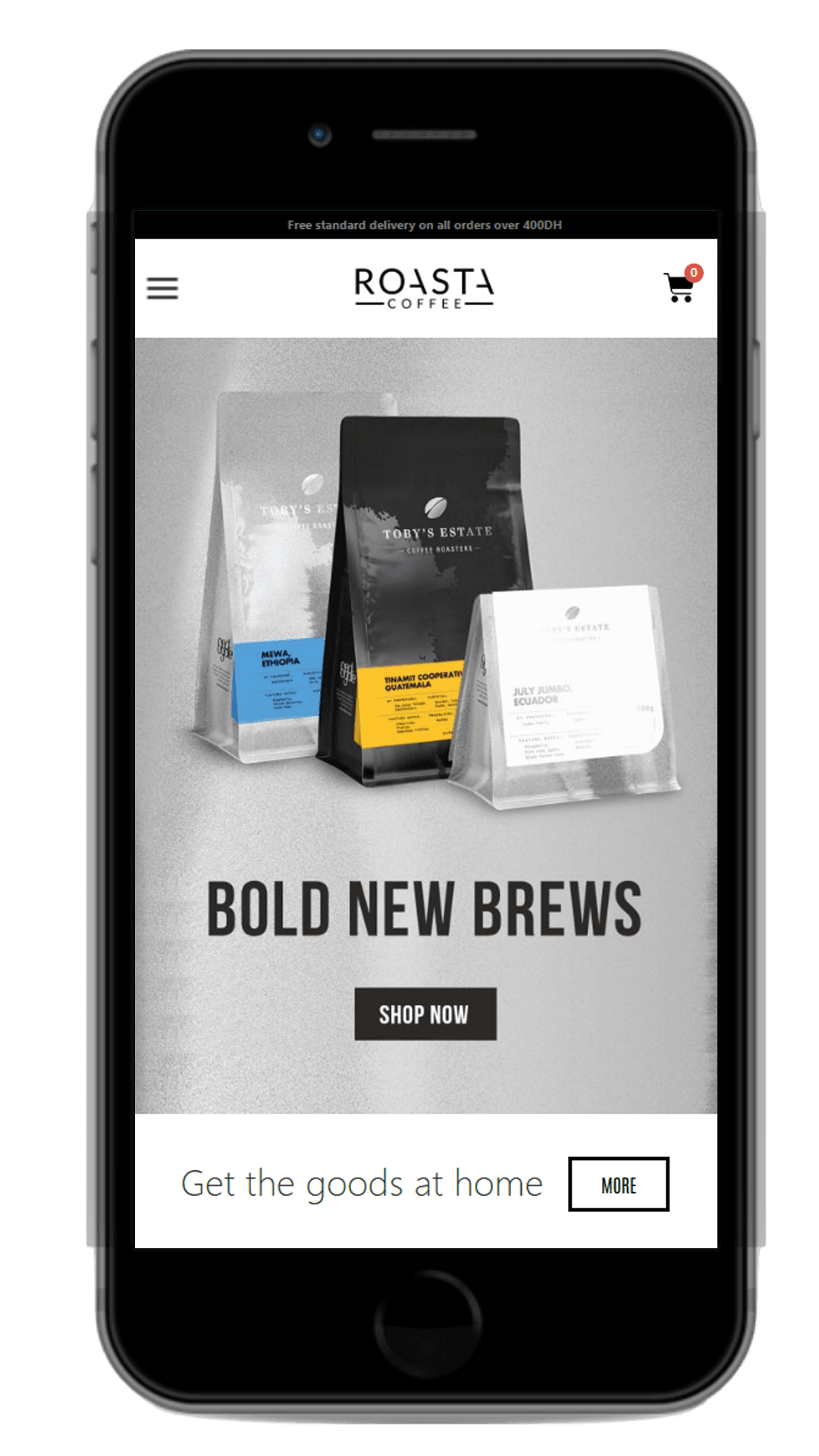 Webdesign für Kaffee-Onlineshop – mobil optimiert & SEO-freundlich | Davinci’s Web